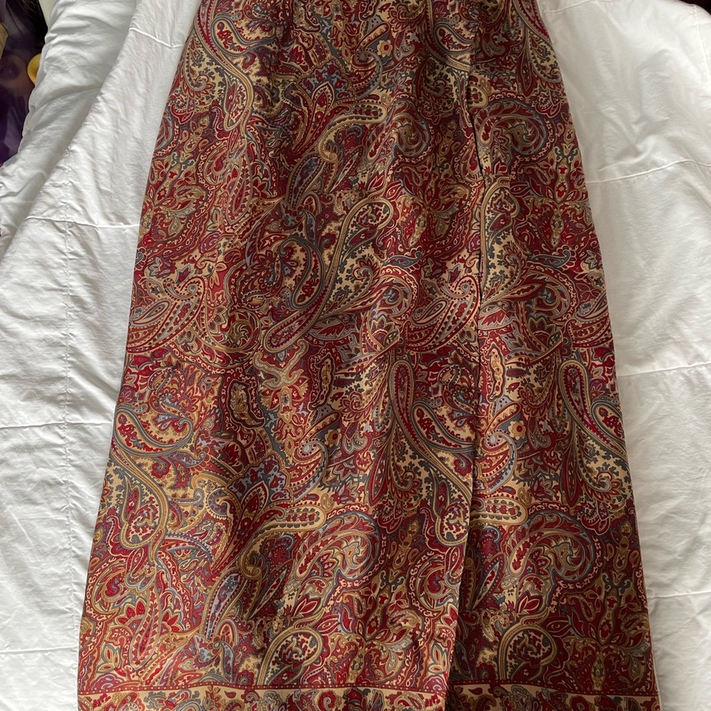 Paisley Print Maxi Skirt